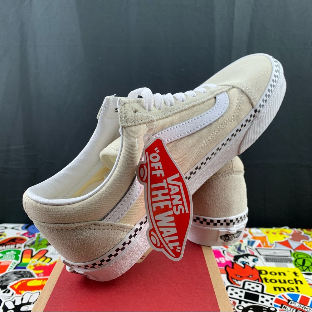 Vans Old Skool Tan Checkered Womens Various Sizes - Picture 10 of 13